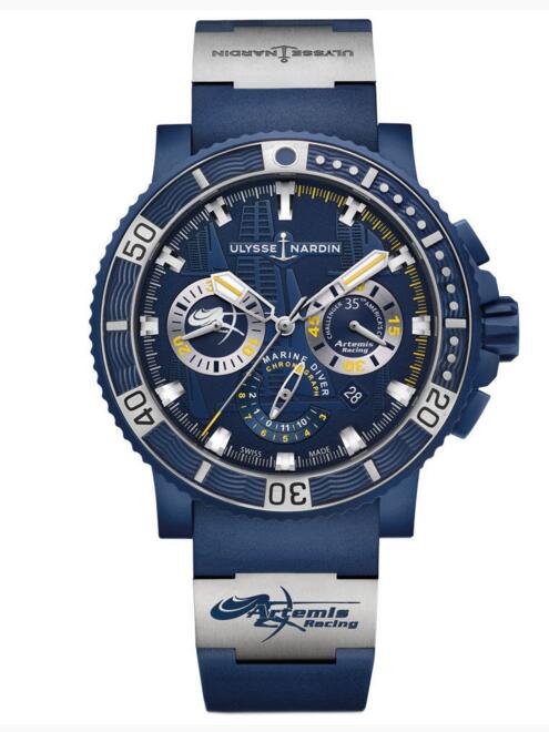 Luxury Fake Ulysse Nardin Diver Black Sea Chronograph 353-98LE-3/ARTEMIS watch Cheap